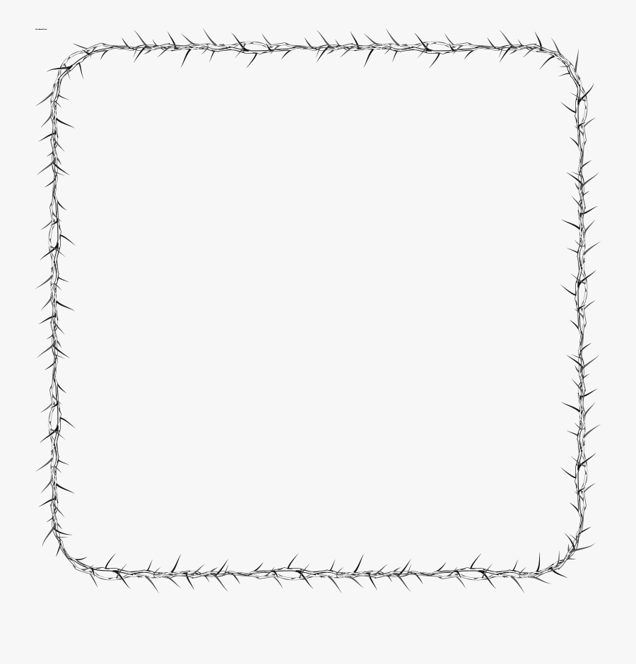 Graphic Black And White Squares Frame Design Everyday - Line Art, Transparent Clipart