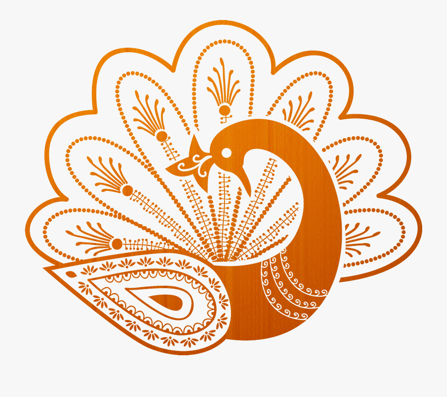 Abstract Pinterest Painting Tutorial Acrylics Png Ⓒ - Simple Peacock Tattoo Mehndi, Transparent Clipart