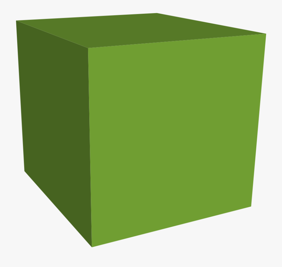 Ice Cube Clipart, Vector Clip - Green Cube 3d Shape, Transparent Clipart