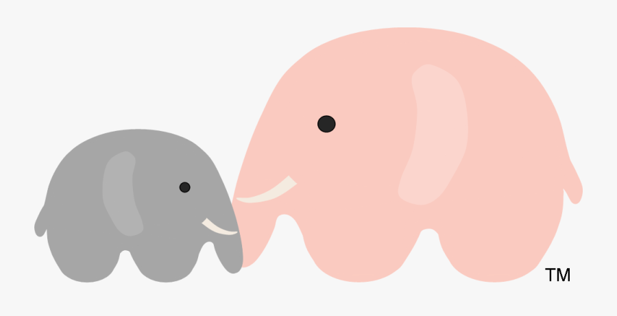 Baby Elephant Png - Baby And Mom Elephant Png, Transparent Clipart