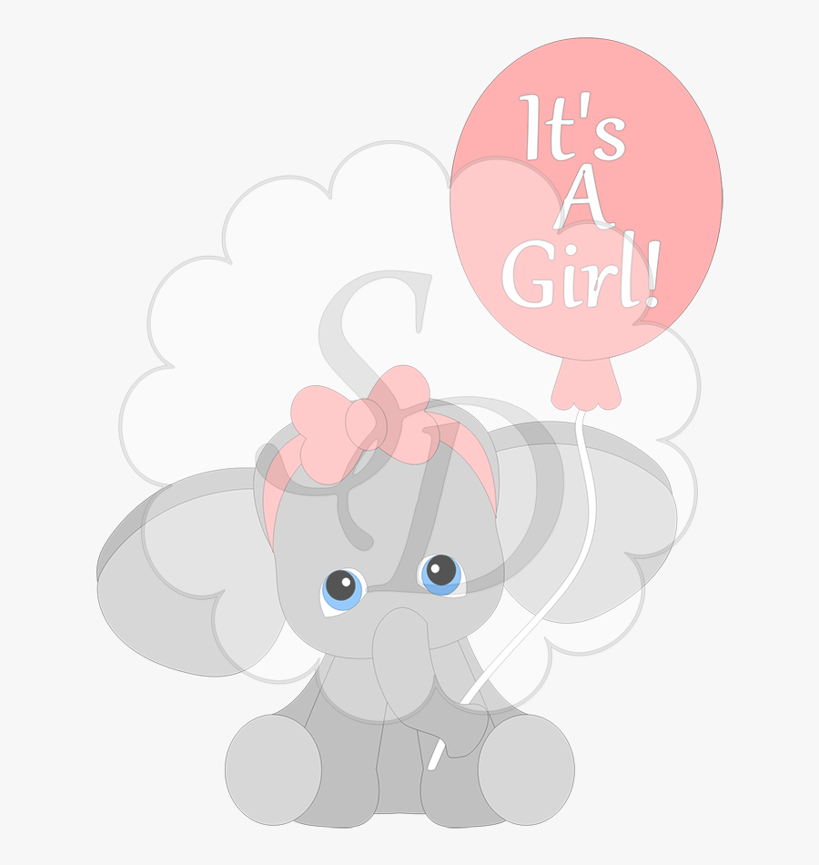 It"s A Boy Or Girl Elephant - It's A Girl Elephant, Transparent Clipart