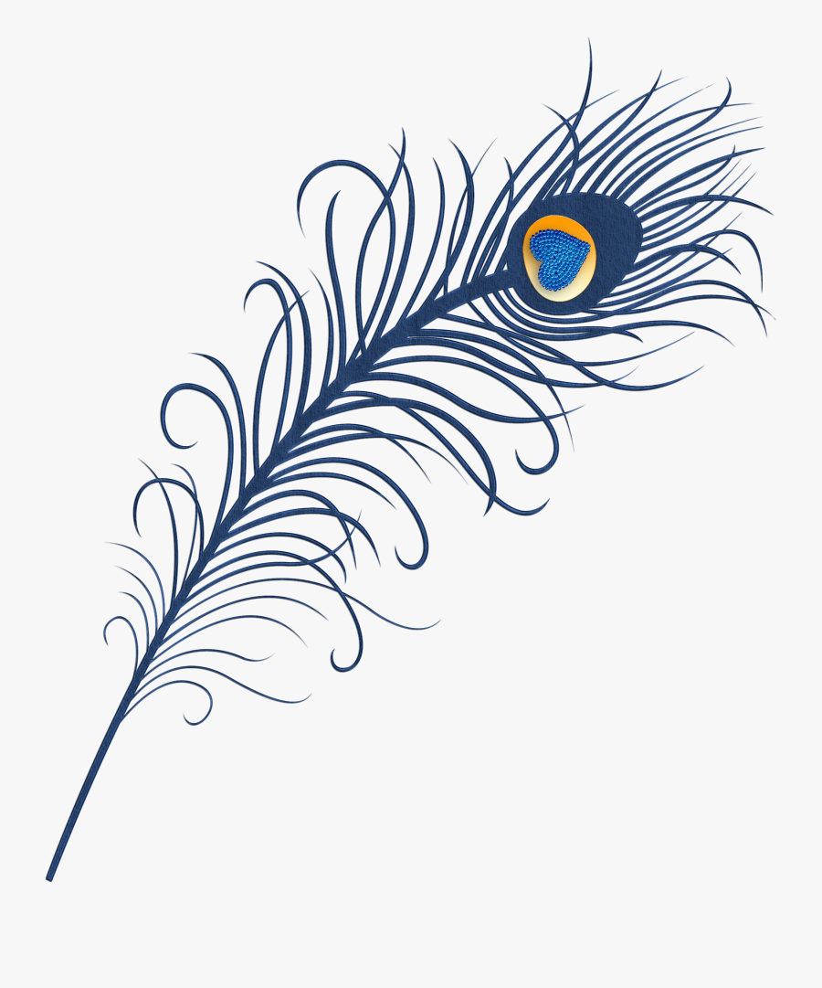 Feather Peafowl Bird Clip Art - Png Format Peacock Feather Png, Transparent Clipart