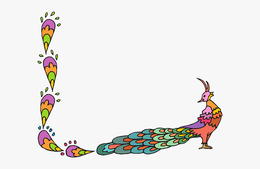 Free Download Peacock Clip Art Clipart Peafowl Clip - Corner Peacock Border Designs, Transparent Clipart