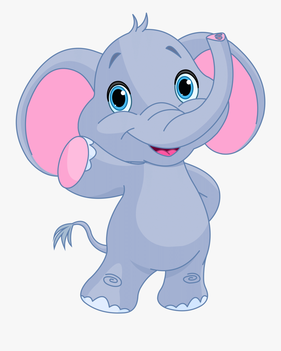 Funny Baby Elephant Image Cliparts - Cute Elephant Clipart, Transparent Clipart