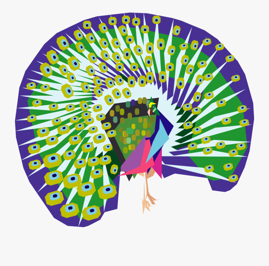 Cartoon Peacock, Transparent Clipart