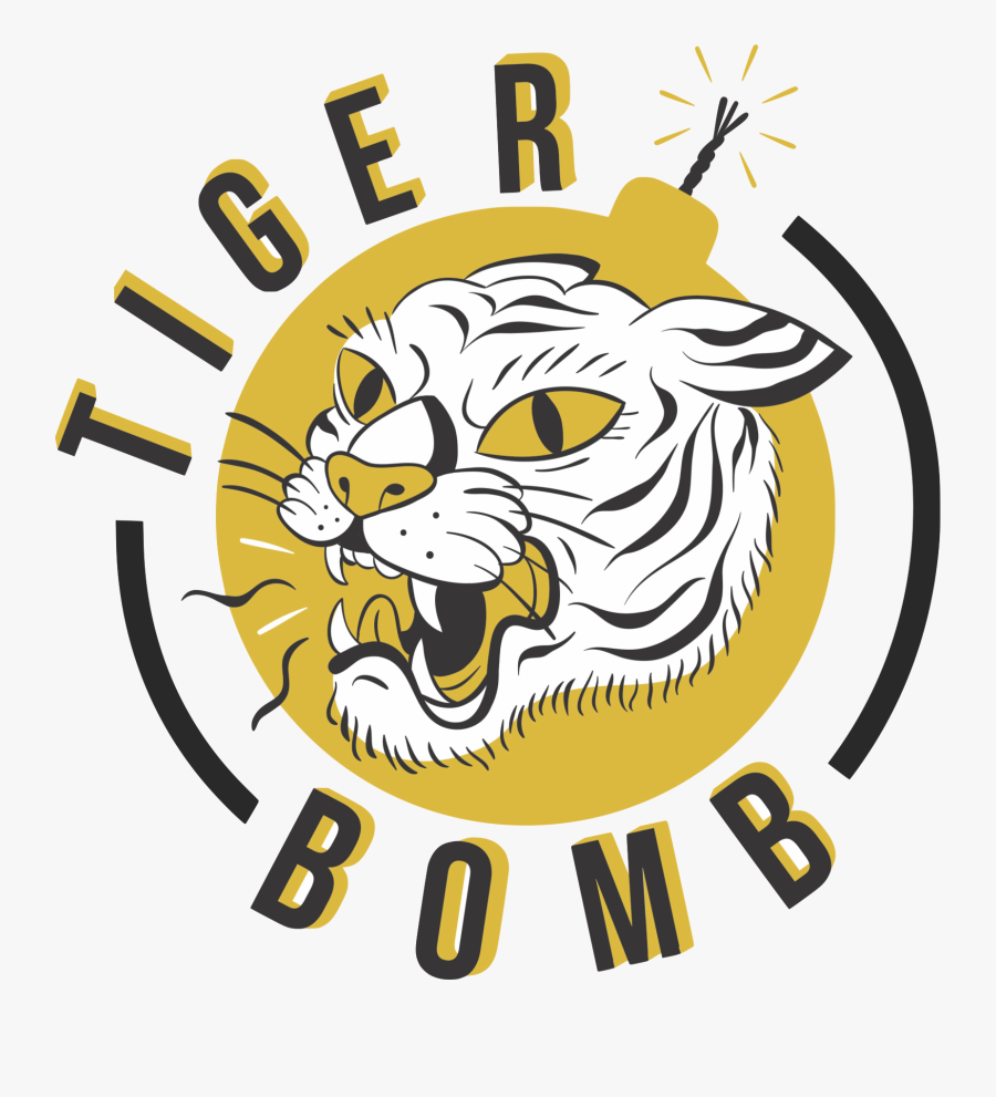 Tiger Bomb Promo Clipart Black And White Library, Transparent Clipart