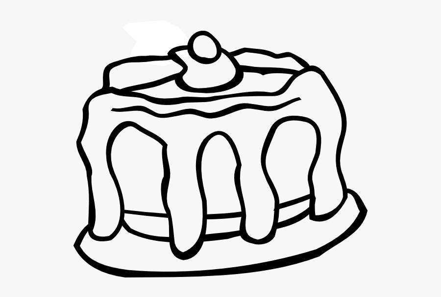 Clipart Black And White Cake, Transparent Clipart