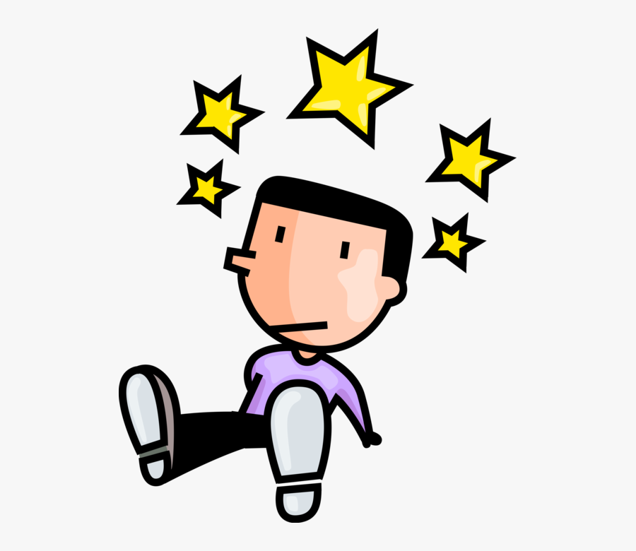 Vector Illustration Of Young Man Is Dazed & Confused - Dazed And Confused Clipart, Transparent Clipart