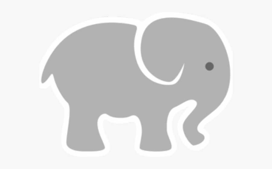 Baby Elephant Clipart - Grey Baby Elephant Clipart, Transparent Clipart