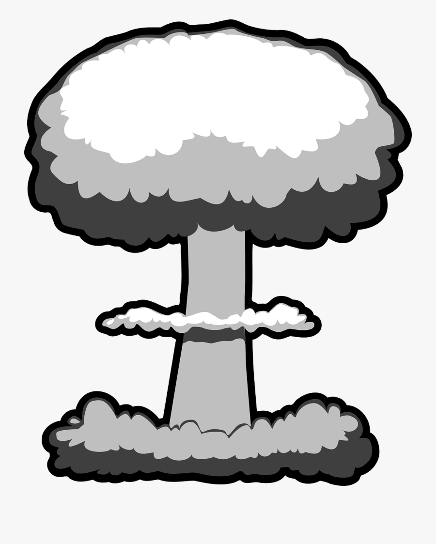Explosion Clipart Mushroom Cloud - Atomic Bomb Clip Art, Transparent Clipart