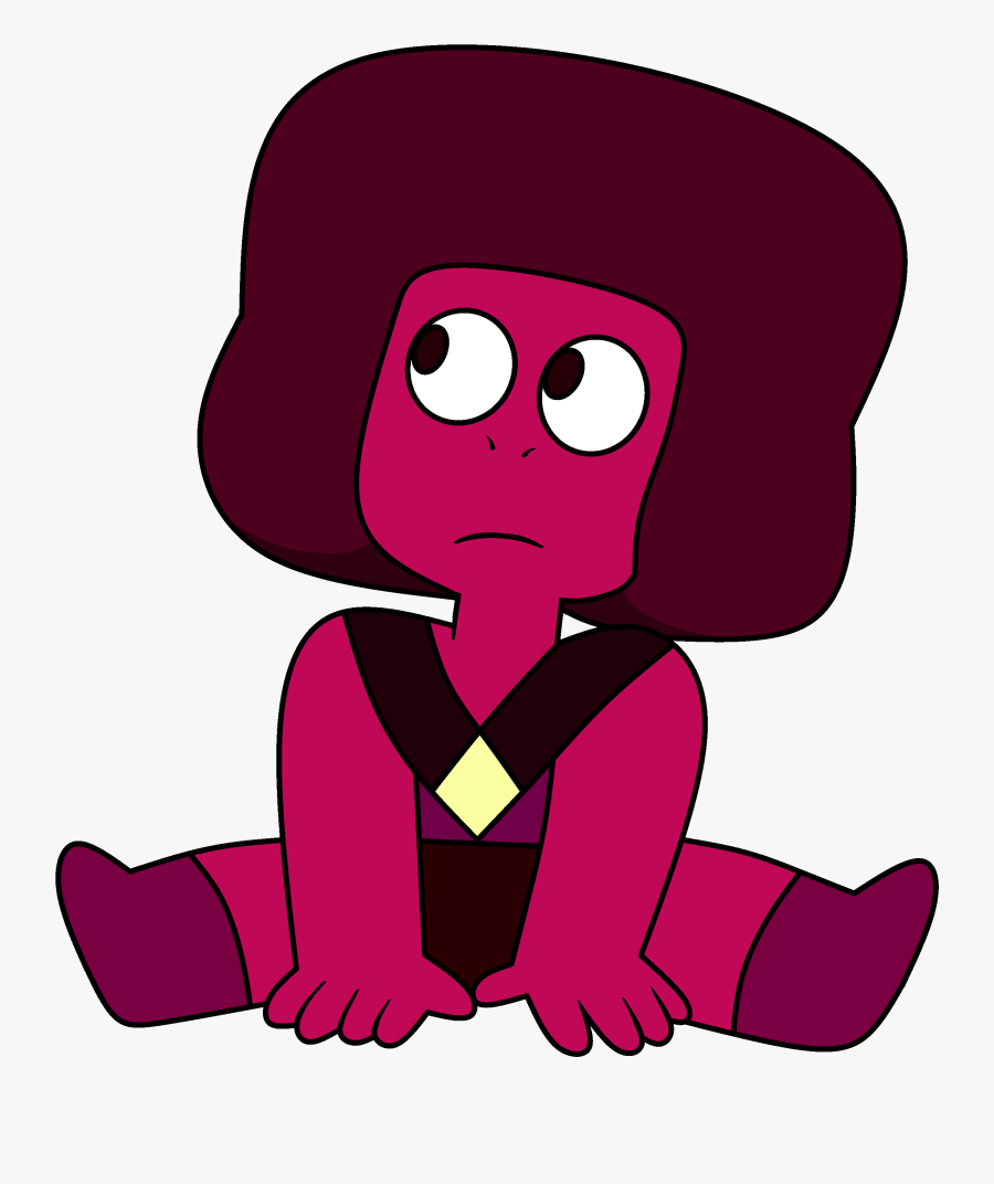 Confused Clipart Trivia - Steven Universe Ruby Character, Transparent Clipart