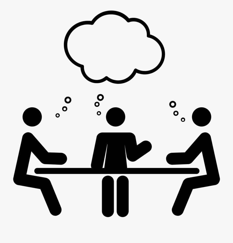 Clip Art Meeting Clip Art Images - Collaboration Clipart Black And White, Transparent Clipart