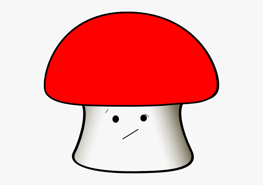 Common Mushroom Clip Art - Toadstool With No Spots, Transparent Clipart