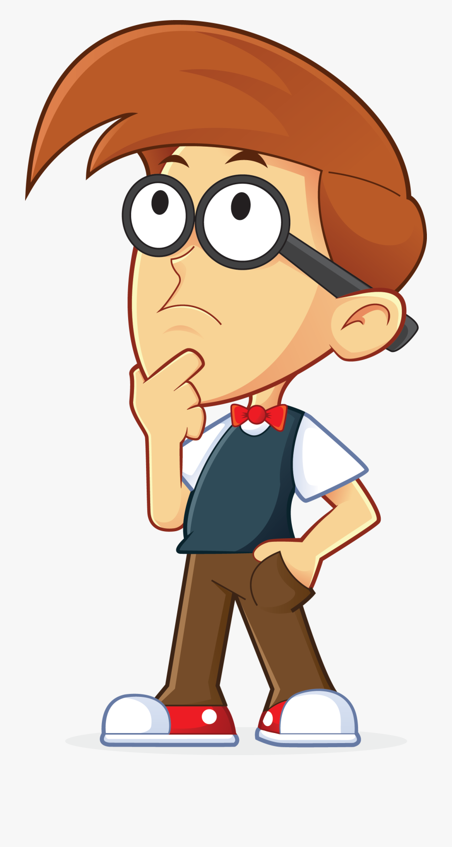 Thinking Clipart Png - Cartoon Man Thinking Png, Transparent Clipart