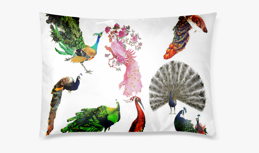 Peacock Clipart Custom Zippered Pillow Case 20"x30" - Peacock Purple Png, Transparent Clipart