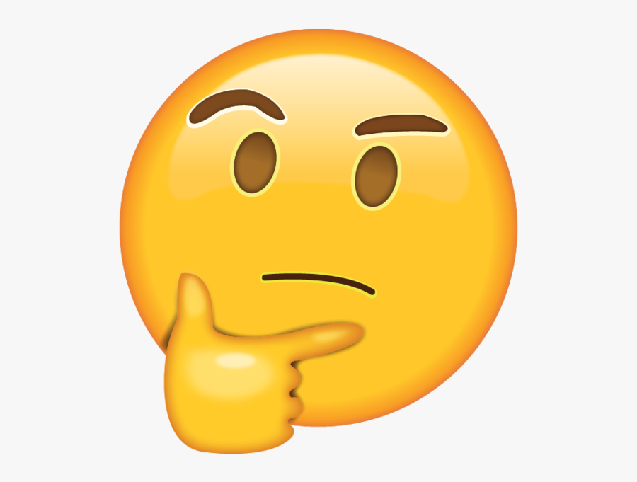 Clip Art Thinking Face Emoji Got - Whatsapp Emoji Thinking, Transparent Clipart