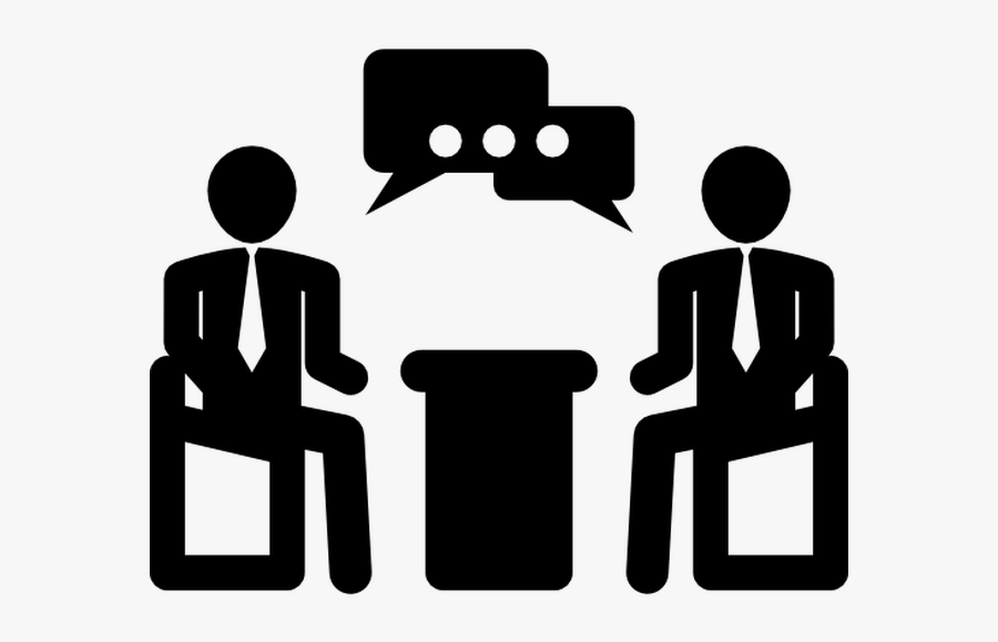 Businessmen Talking In Business Meeting Free People - Panel Discussion Icon Png, Transparent Clipart