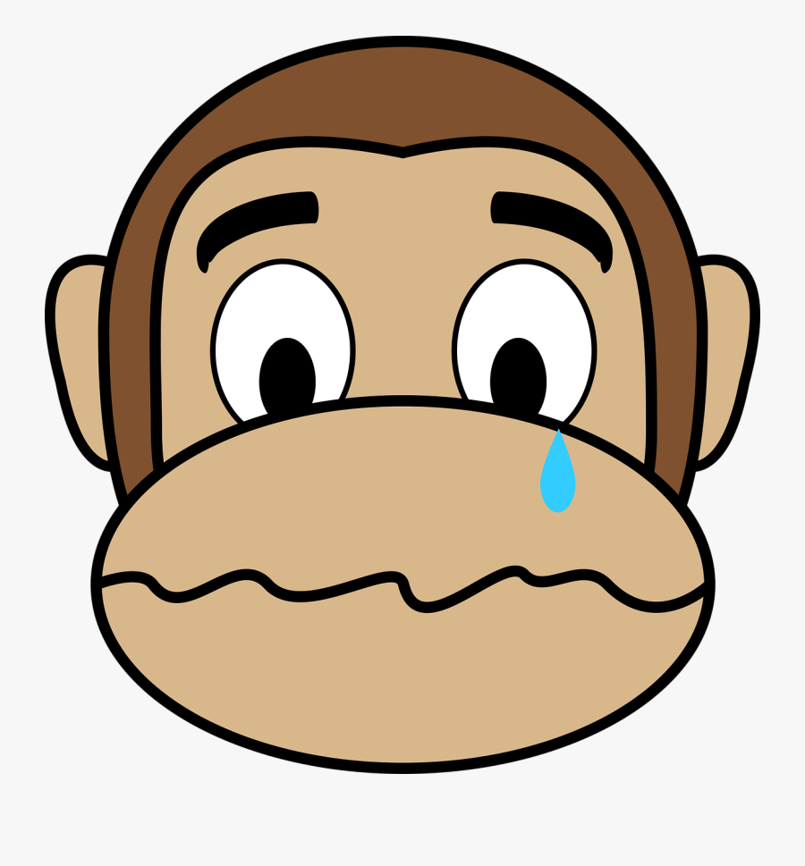 Confused Free On - Transparent Monkey Face Emoji Clipart, Transparent Clipart