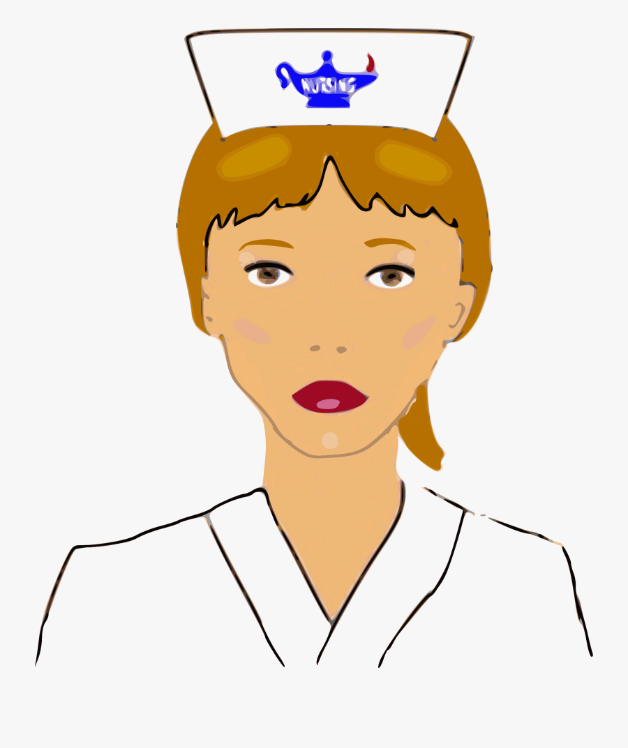 Nurse Clipart Confused - Outline Of A Nurse, Transparent Clipart
