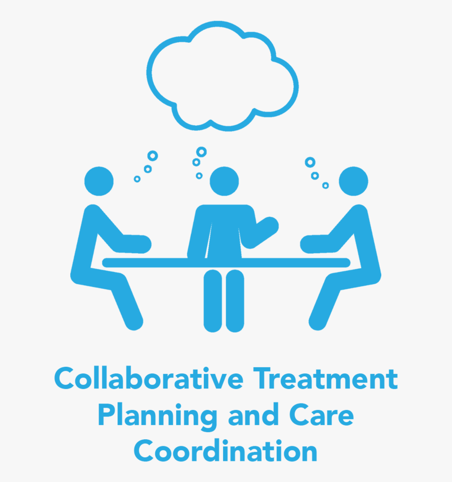 Collaborative Treatment Planning Care Coordination - Group Work Clipart Black And White, Transparent Clipart