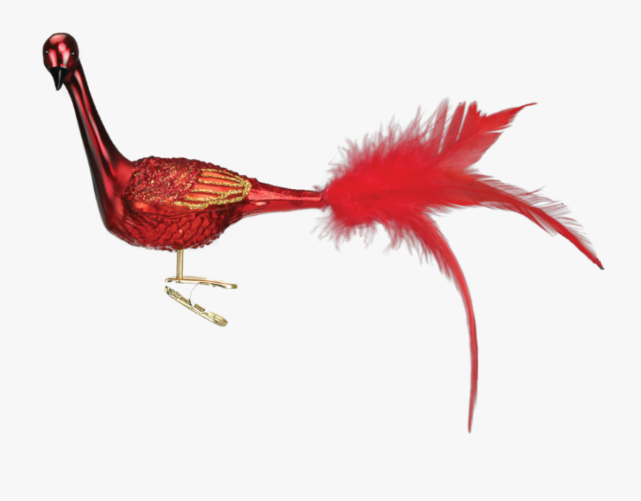 Old Word Christmas Garnet Peacock Glass Ornament, Owc-old - Turkey, Transparent Clipart