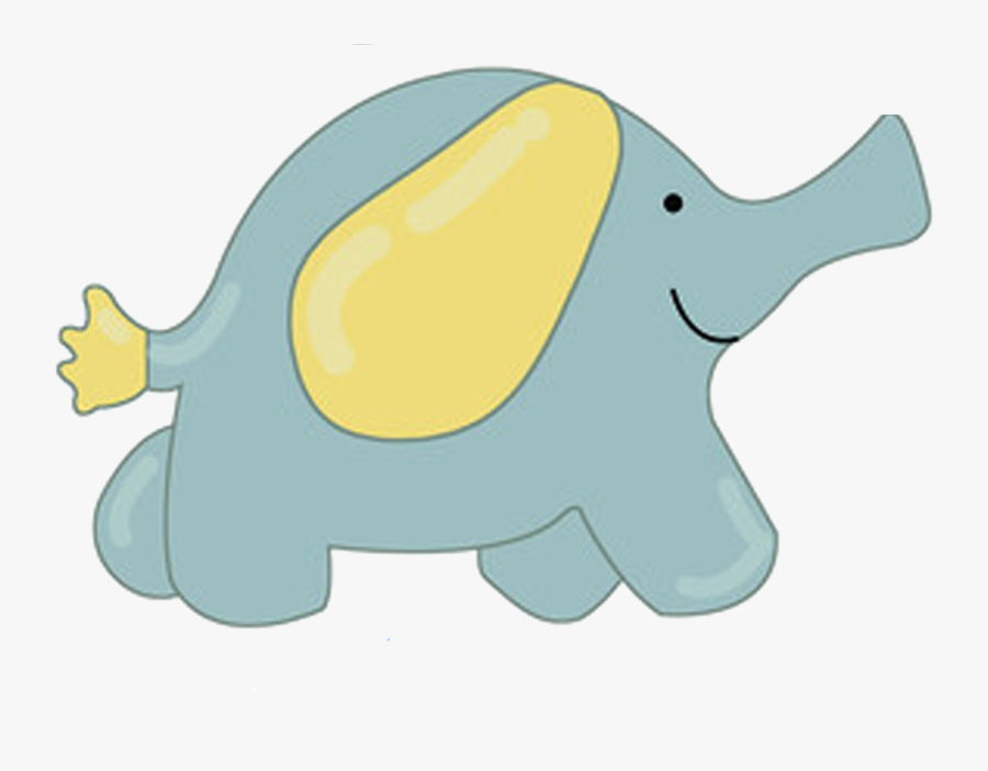 Elephants Clipart Baby Boy - Animal Figure, Transparent Clipart