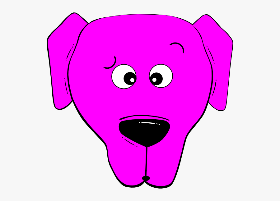 Cartoon Dog Face, Transparent Clipart