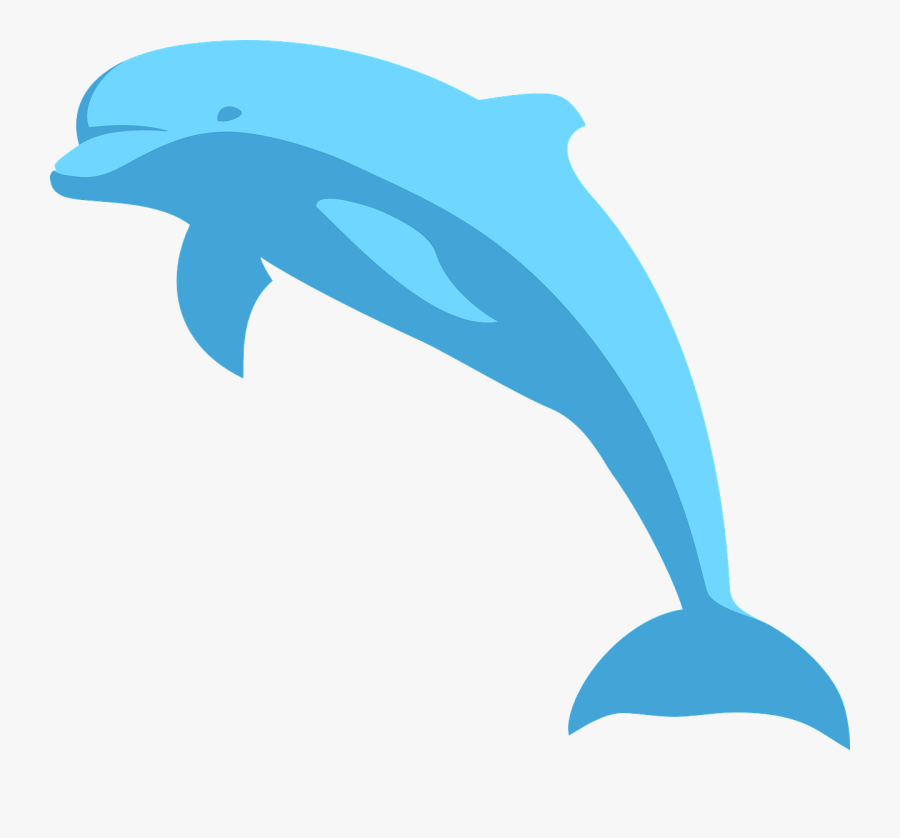 Blue Dolphin Clipart, Transparent Clipart
