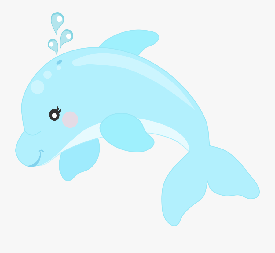 Fundo Do Mar - Delfin Bebe Animado Png, Transparent Clipart