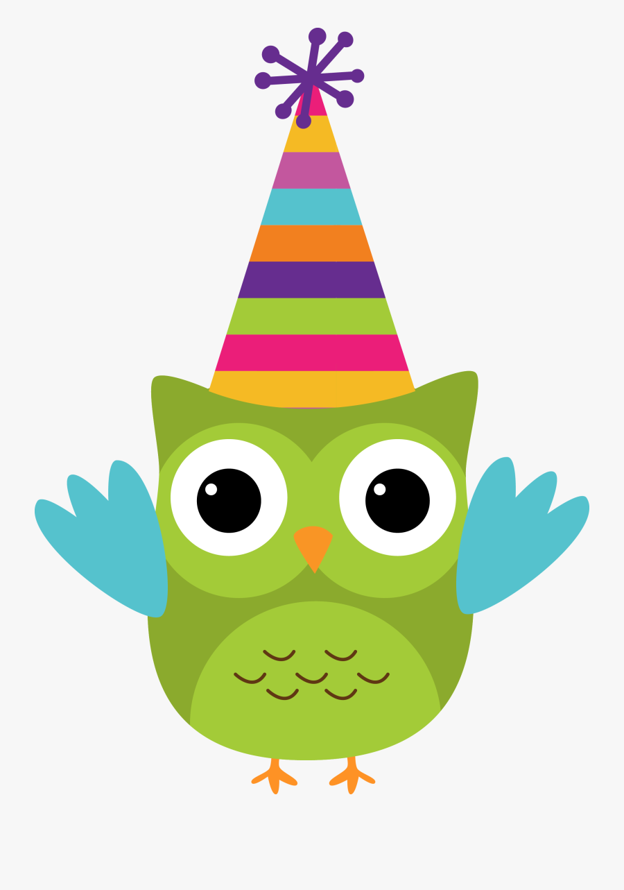 Clip Art Birthday Owl Clipart - Happy Birthday Owl Clipart, Transparent Clipart