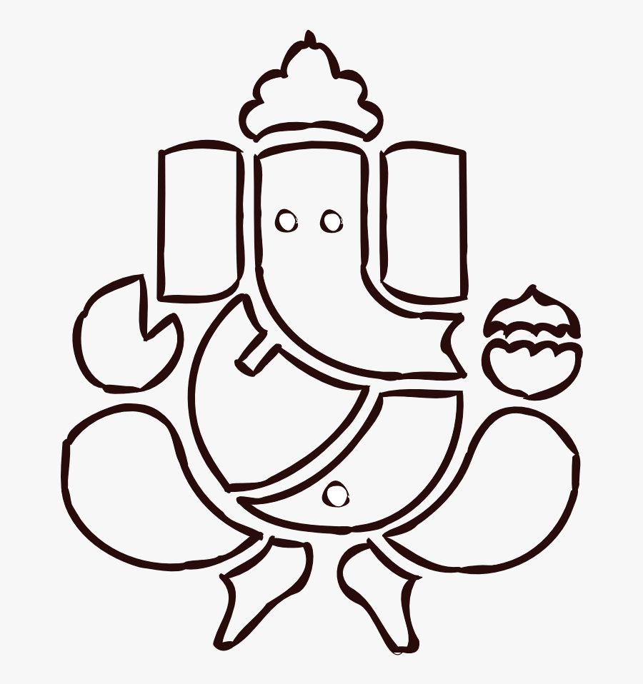 71236 Clipart Elefant - Ganesh Chaturthi Drawing, Transparent Clipart