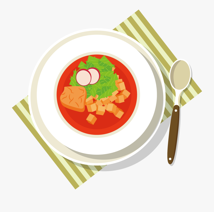 Soup Meat Cartoon Illustration - Soup Illustration Png, Transparent Clipart