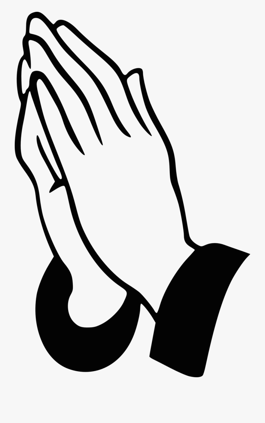 Clip Art Prayer Hand, Transparent Clipart