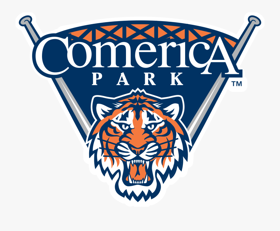 Tigers Comerica Park Sign, Transparent Clipart