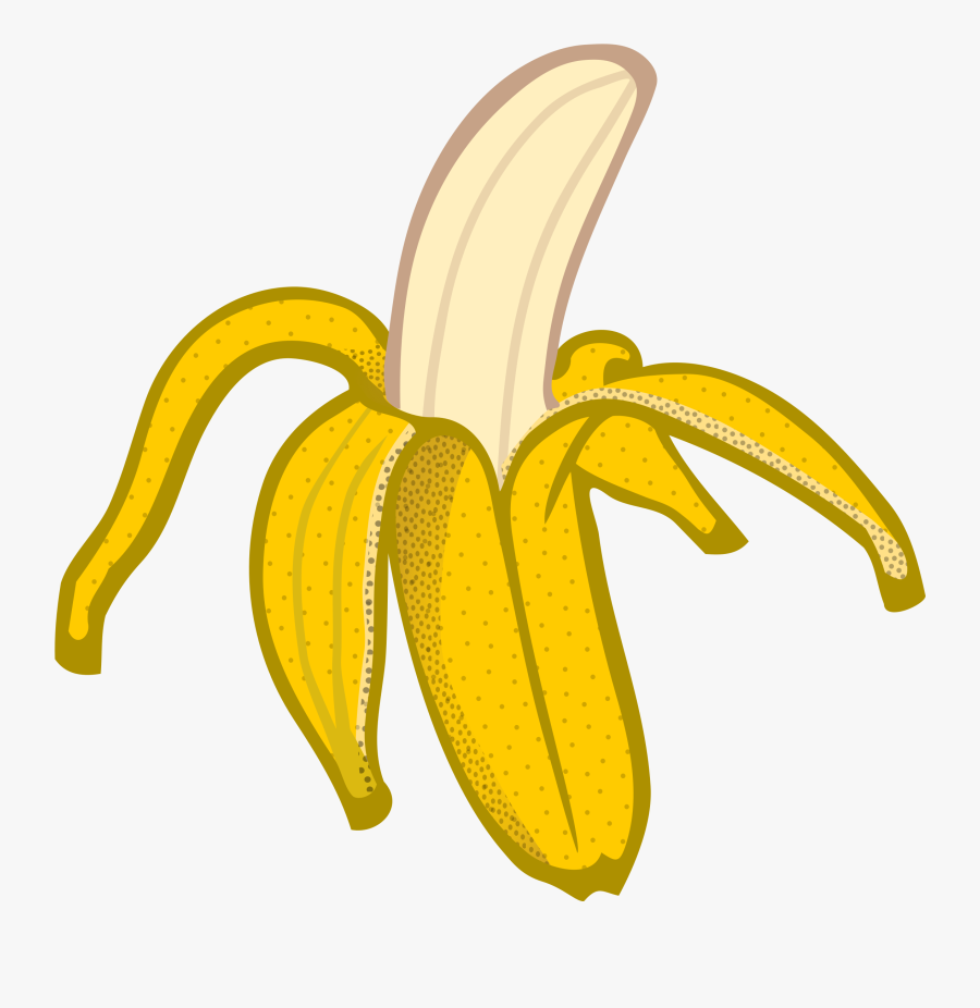 Coloured Clip Arts - Banana Drawing Png, Transparent Clipart