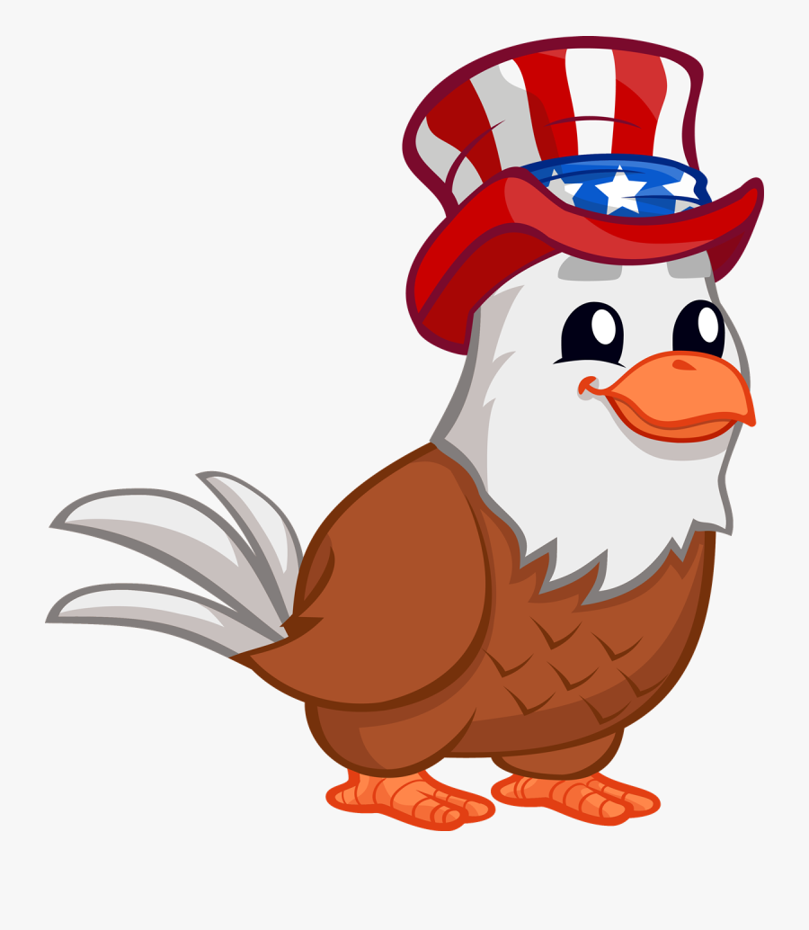 Eagle Free To Use Clip Art - Cute Patriotic Clip Art, Transparent Clipart