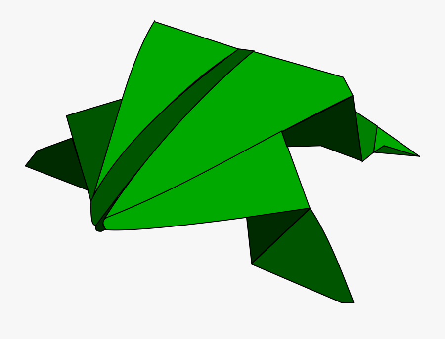 Free Origami - Jumping Frog - Клипарт Оригами, Transparent Clipart