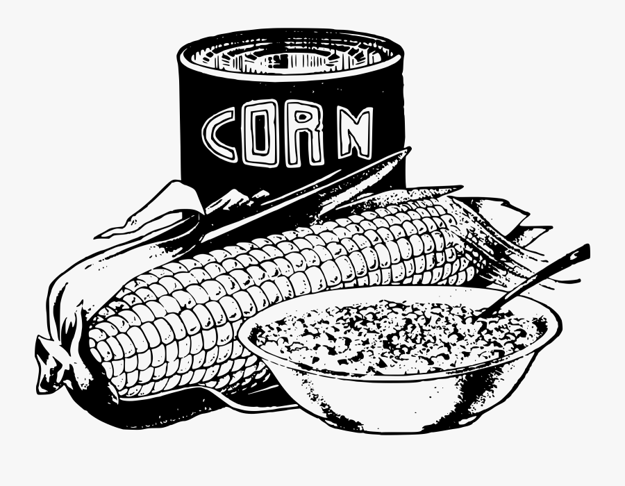 Food,brand,monochrome Photography - Maize, Transparent Clipart