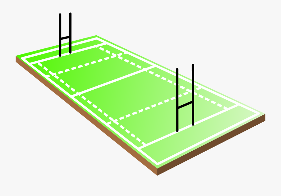 Free Rugby Field - Terrain De Rugby Dessin, Transparent Clipart