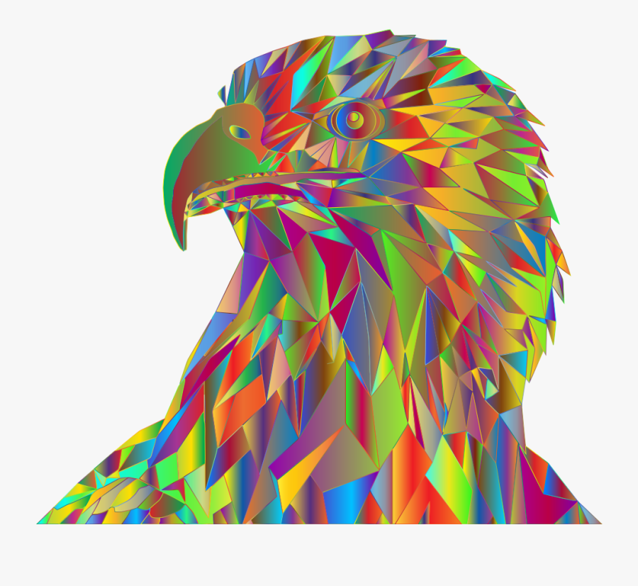 Low Poly Bald Eagle By Sharpi1980 Prismatic - Illustration, Transparent Clipart