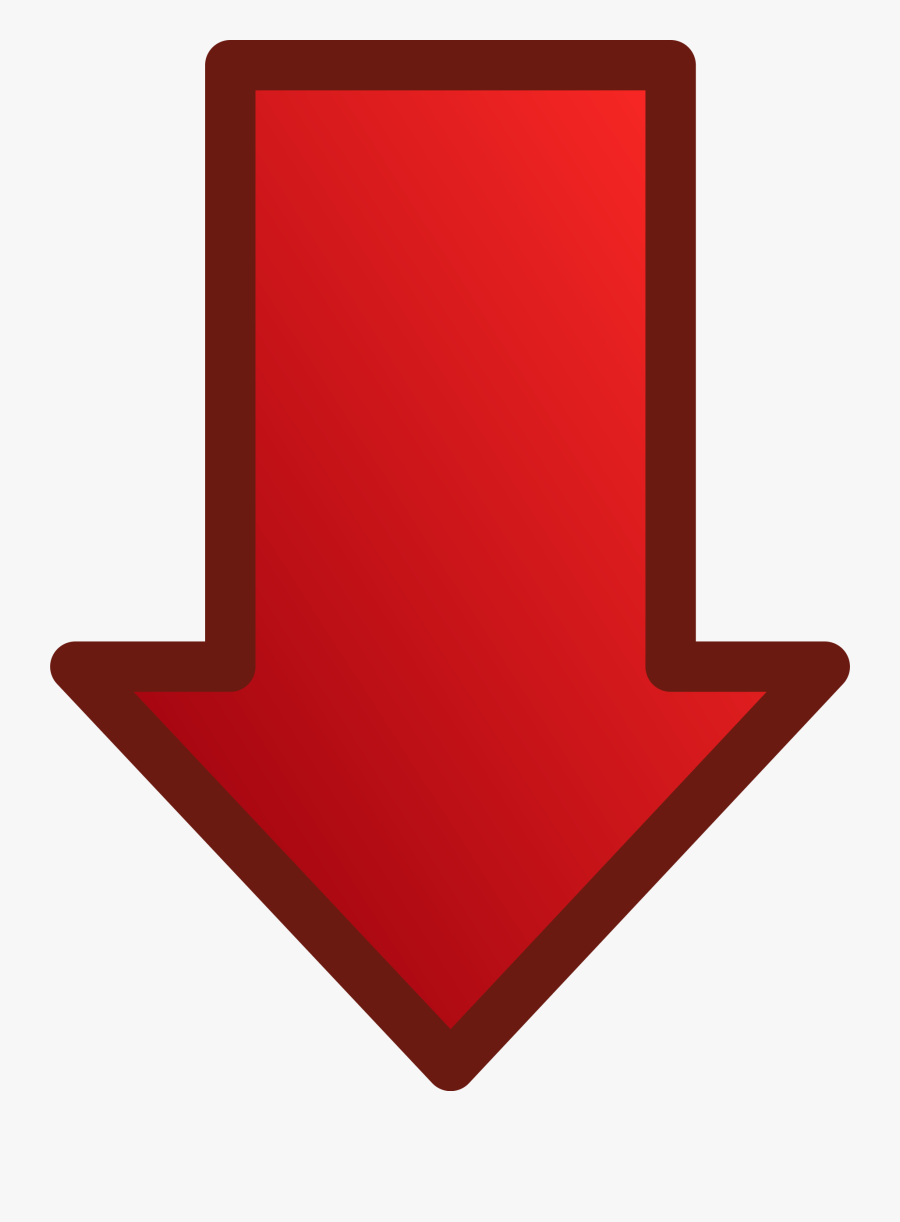 Red Arrow Public Domain Clip Art Image Arrows Set Id - Red Arrow Facing Down, Transparent Clipart