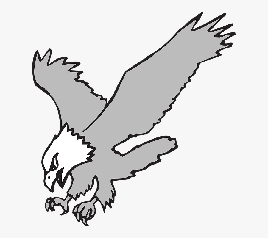 Clip Art Eagle Black And White, Transparent Clipart
