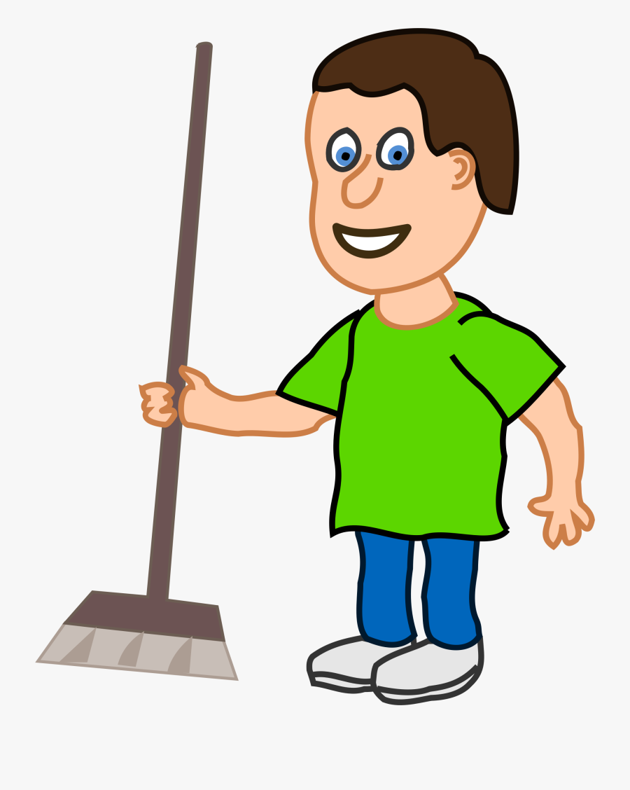 Housekeeping Cleaning Clip Art 2 Clip Art Library - Boy Cleaning The House, Transparent Clipart