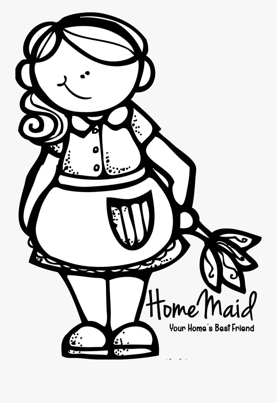 House Cleaner Clipart Black And White, Transparent Clipart