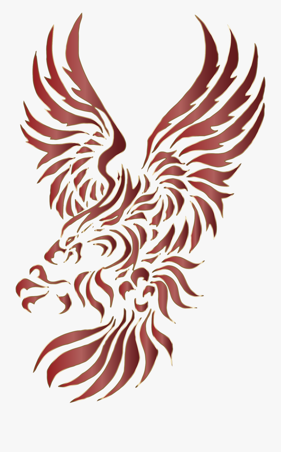 Clip Art Colorful Eagle - Eagle Tattoo Designs For Men, Transparent Clipart