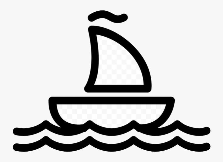 Sailboat Clipart Little Boat Free Clip Art Stock Illustrations - Ship Icon Black And White, Transparent Clipart