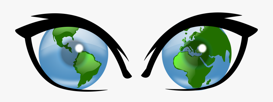 Transparent Green Eyes Png - Globe Clip Art, Transparent Clipart