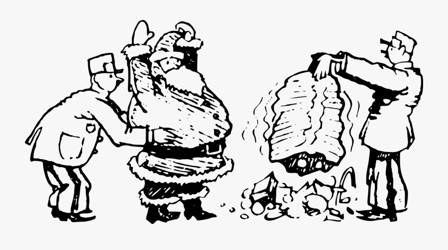 Public Domain Clip Art Image - Policia Arrestando A Un Ladron Para Colorear, Transparent Clipart