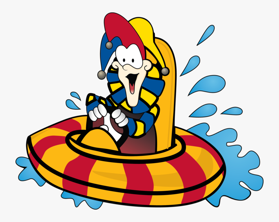 Transparent Water Slides Clipart - Bumper Boats Free Clipart, Transparent Clipart