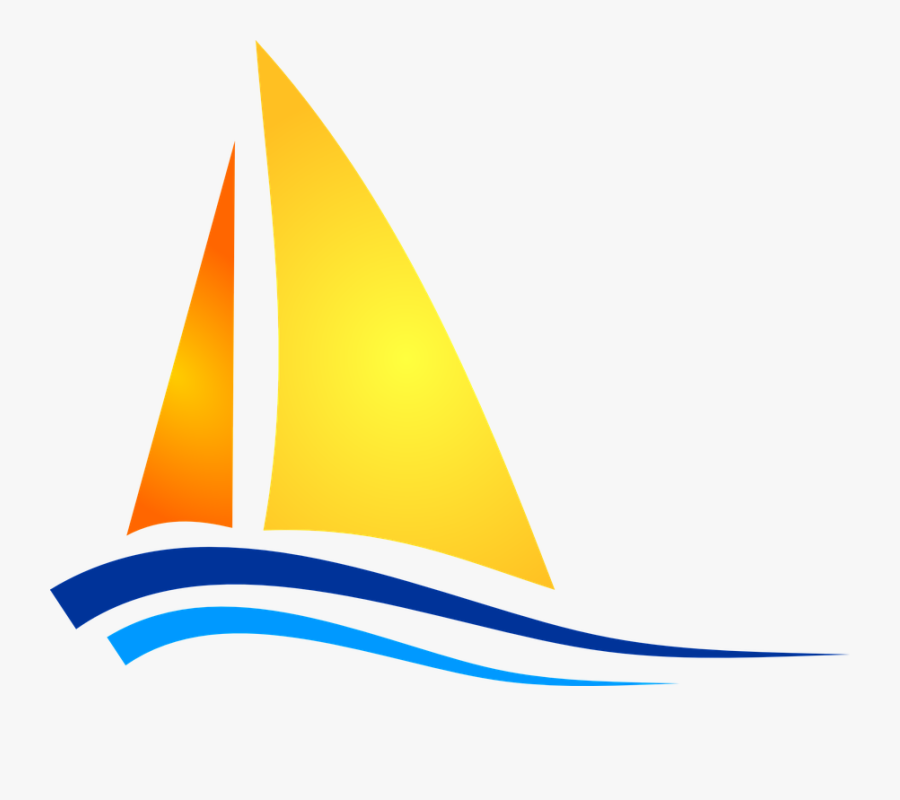 Sail Boat Clip Art Cliparts - Sailboat Logo Illustration Png, Transparent Clipart